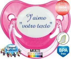 J'aime style3 + prénom: Sucette Physiologique-su7.fr