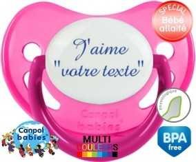 J'aime style3 + prénom: Sucette Physiologique-su7.fr