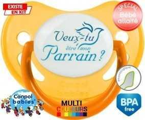 Veux-tu être mon parrain? Style2: Sucette Physiologique-su7.fr
