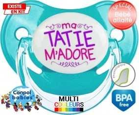 Ma tatie m'adore (fille) : Sucette Physiologique personnalisée