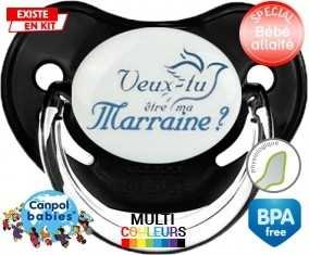 Veux-tu être ma marraine? Style3: Sucette Physiologique-su7.fr