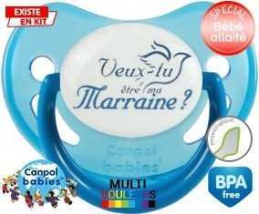 Veux-tu être ma marraine? Style3: Sucette Physiologique-su7.fr