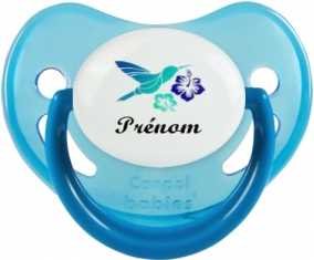 Oiseau et fleur (garçon) + prénom: Sucette Physiologique-su7.fr