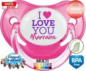 I love you marraine style2: Sucette Physiologique-su7.fr