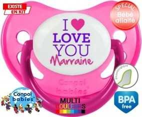 I love you marraine style2: Sucette Physiologique-su7.fr