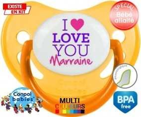 I love you marraine style2: Sucette Physiologique-su7.fr