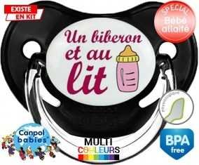 Un biberon et au lit modèle fille: Sucette Physiologique-su7.fr