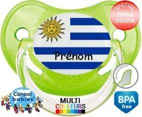 Drapeau uruguay + prénom: Sucette Physiologique-su7.fr