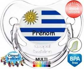 Drapeau uruguay + prénom: Sucette Physiologique-su7.fr