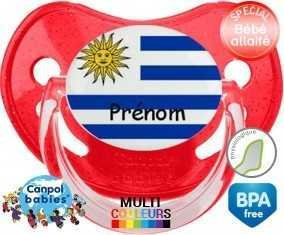 Drapeau uruguay + prénom: Sucette Physiologique-su7.fr