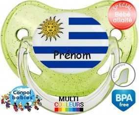 Drapeau uruguay + prénom: Sucette Physiologique-su7.fr