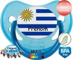 Drapeau uruguay + prénom: Sucette Physiologique-su7.fr