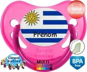Drapeau uruguay + prénom: Sucette Physiologique-su7.fr