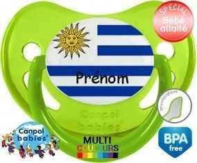Drapeau uruguay + prénom: Sucette Physiologique-su7.fr