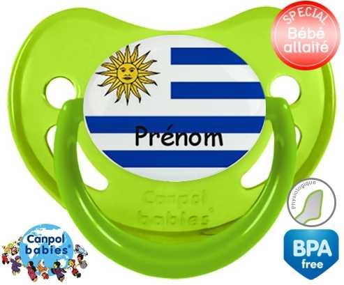Drapeau uruguay + prénom: Sucette Physiologique-su7.fr