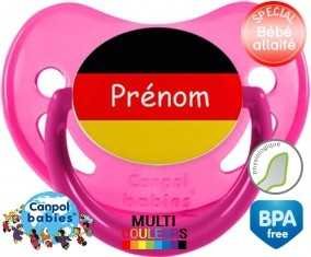 Drapeau allemagne + prénom: Sucette Physiologique-su7.fr