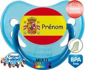 Drapeau espagne + prénom: Sucette Physiologique-su7.fr