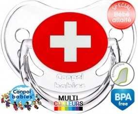 Drapeau suisse: Sucette Physiologique-su7.fr