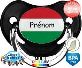 Drapeau hongrie + prénom: Sucette Physiologique-su7.fr