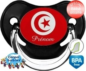 Drapeau tunisie + prénom: Sucette Physiologique-su7.fr