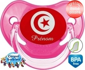 Drapeau tunisie + prénom: Sucette Physiologique-su7.fr