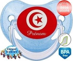 Drapeau tunisie + prénom: Sucette Physiologique-su7.fr