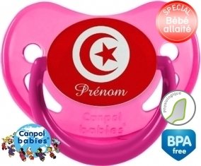 Drapeau tunisie + prénom: Sucette Physiologique-su7.fr