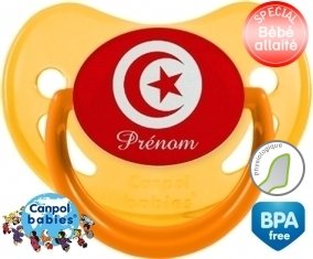 Drapeau tunisie + prénom: Sucette Physiologique-su7.fr