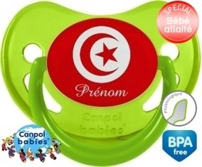 Drapeau tunisie + prénom: Sucette Physiologique-su7.fr
