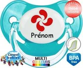 Croix basque + prénom: Sucette Physiologique-su7.fr