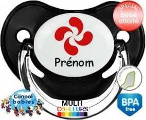 Croix basque + prénom: Sucette Physiologique-su7.fr