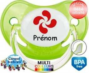 Croix basque + prénom: Sucette Physiologique-su7.fr