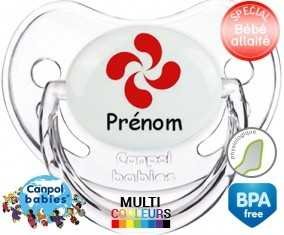 Croix basque + prénom: Sucette Physiologique-su7.fr