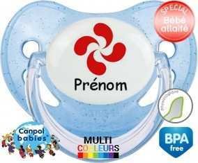 Croix basque + prénom: Sucette Physiologique-su7.fr