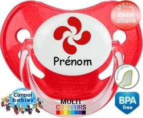 Croix basque + prénom: Sucette Physiologique-su7.fr