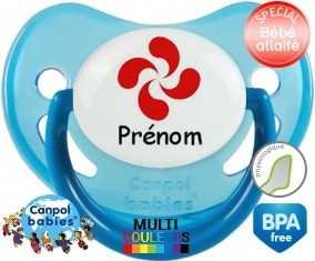 Croix basque + prénom: Sucette Physiologique-su7.fr