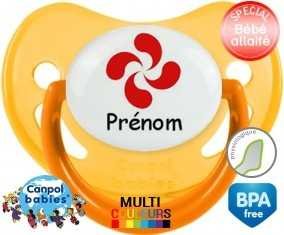 Croix basque + prénom: Sucette Physiologique-su7.fr