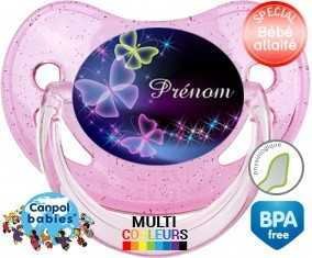 Papillon de nuit + prénom: Sucette Physiologique-su7.fr
