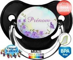 Papillon + prénom: Sucette Physiologique-su7.fr