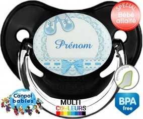 Chausson + prénom: Sucette Physiologique-su7.fr