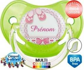 Chausson (fille) + prénom: Sucette Physiologique-su7.fr