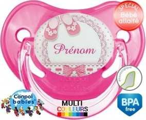 Chausson (fille) + prénom: Sucette Physiologique-su7.fr