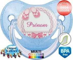 Chausson (fille) + prénom: Sucette Physiologique-su7.fr