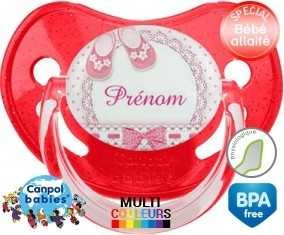 Chausson (fille) + prénom: Sucette Physiologique-su7.fr