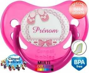 Chausson (fille) + prénom: Sucette Physiologique-su7.fr