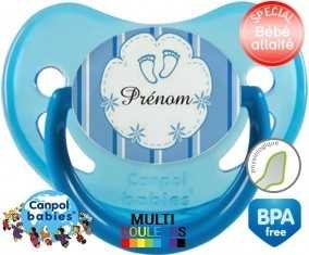 Pied de bebe + prénom: Sucette Physiologique-su7.fr