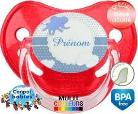 Elephant bleu + prénom: Sucette Physiologique-su7.fr