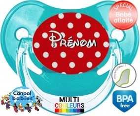 Petits pois + prénom : Sucette Physiologique personnalisée