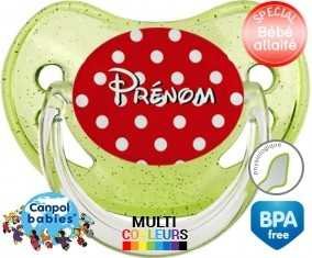 Petits pois + prénom: Sucette Physiologique-su7.fr