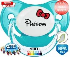 Noeud + prénom : Tétine Physiologique personnalisée
